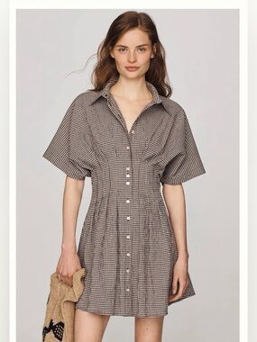 Tobie Mini Shirtdress by Exquise